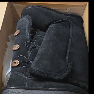 BearPaw Black Tall Boots